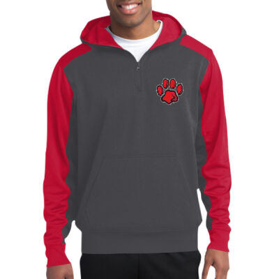 Bobcat - Tech Fleece Colorblock 1/4 Zip Hooded Sweatshirt Thumbnail