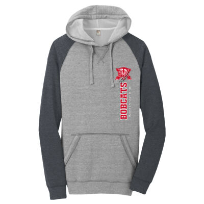 Bobcats Vertical - Young Mens Lightweight Fleece Raglan Hoodie Thumbnail