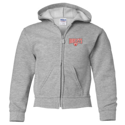 Bobcats - Heavy Blend Youth Full-Zip Hooded Sweatshirt Thumbnail