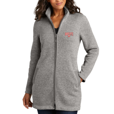 Bobcats - Women's Arc Sweater Fleece Long Jacket Thumbnail